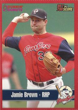 2004 Dunkin' Donuts 99.7/790 The Score Pawtucket Red Sox #NNO Jamie Brown Front