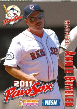 2011 Dunkin' Donuts NESN Pawtucket Red Sox #NNO Arnie Beyeler Front
