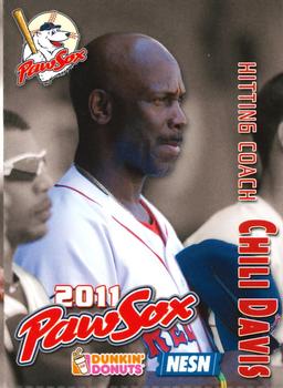 2011 Dunkin' Donuts NESN Pawtucket Red Sox #NNO Chili Davis Front