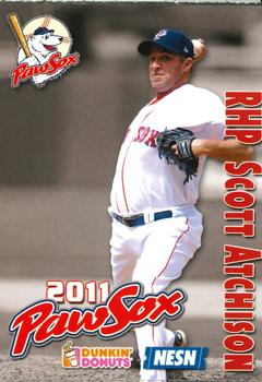 2011 Dunkin' Donuts NESN Pawtucket Red Sox #NNO Scott Atchison Front