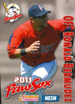 2011 Dunkin' Donuts NESN Pawtucket Red Sox #NNO Ronald Bermudez Front