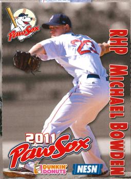 2011 Dunkin' Donuts NESN Pawtucket Red Sox #NNO Michael Bowden Front