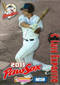 2011 Dunkin' Donuts NESN Pawtucket Red Sox #NNO Luis Exposito Front