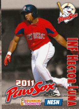 2011 Dunkin' Donuts NESN Pawtucket Red Sox #NNO Hector Luna Front