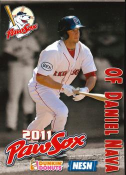 2011 Dunkin' Donuts NESN Pawtucket Red Sox #NNO Daniel Nava Front
