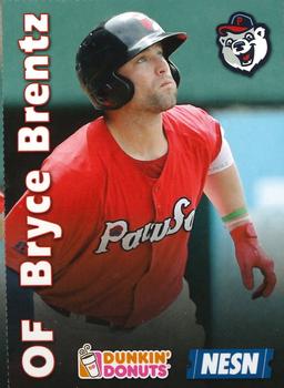 2017 Dunkin' Donuts NESN Pawtucket Red Sox #NNO Bryce Brentz Front