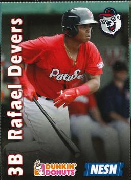 2017 Dunkin' Donuts NESN Pawtucket Red Sox #NNO Rafael Devers Front