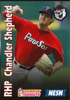 2017 Dunkin' Donuts NESN Pawtucket Red Sox #NNO Chandler Shepherd Front