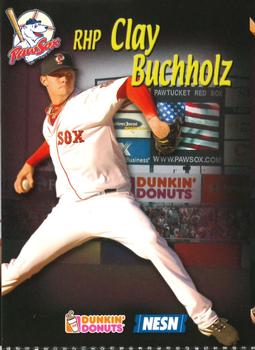 2008 Dunkin' Donuts NESN Pawtucket Red Sox #NNO Clay Buchholz Front