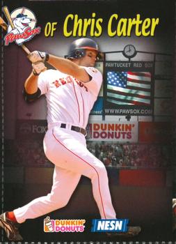2008 Dunkin' Donuts NESN Pawtucket Red Sox #NNO Chris Carter Front