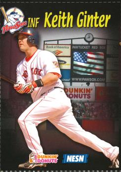 2008 Dunkin' Donuts NESN Pawtucket Red Sox #NNO Keith Ginter Front