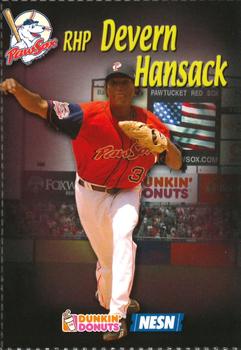2008 Dunkin' Donuts NESN Pawtucket Red Sox #NNO Devern Hansack Front