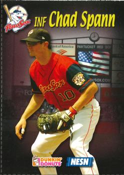 2008 Dunkin' Donuts NESN Pawtucket Red Sox #NNO Chad Spann Front