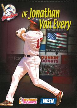 2008 Dunkin' Donuts NESN Pawtucket Red Sox #NNO Jonathan Van Every Front