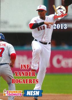 2013 Dunkin' Donuts NESN Pawtucket Red Sox #NNO Xander Bogaerts Front