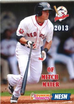 2013 Dunkin' Donuts NESN Pawtucket Red Sox #NNO Mitch Maier Front