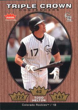 2006 Fleer Tradition - Triple Crown Contenders #TC-8 Todd Helton Front