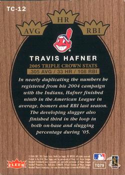 2006 Fleer Tradition - Triple Crown Contenders #TC-12 Travis Hafner Back
