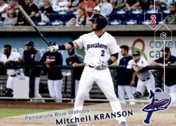 2019 Grandstand Pensacola Blue Wahoos #NNO Mitchell Kranson Front