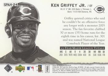 2006 SP Authentic - Baseball Heroes #SPAH-24 Ken Griffey Jr. Back