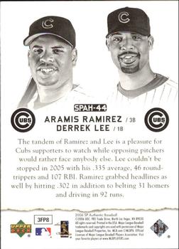 2006 SP Authentic - Baseball Heroes #SPAH-44 Derrek Lee / Aramis Ramirez Back