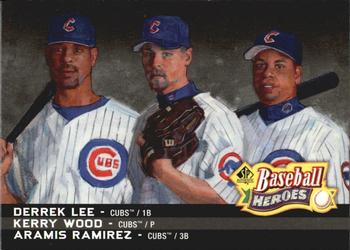 2006 SP Authentic - Baseball Heroes #SPAH-60 Kerry Wood / Derrek Lee / Aramis Ramirez Front