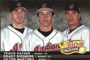 2006 SP Authentic - Baseball Heroes #SPAH-64 Travis Hafner / Victor Martinez / Grady Sizemore Front