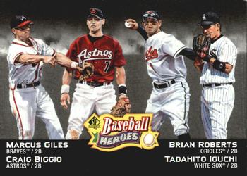 2006 SP Authentic - Baseball Heroes #SPAH-69 Craig Biggio / Brian Roberts / Marcus Giles / Tadahito Iguchi Front
