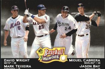 2006 SP Authentic - Baseball Heroes #SPAH-70 David Wright / Mark Teixeira / Miguel Cabrera / Jason Bay Front