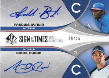 2006 SP Authentic - Sign of the Times Dual #ST2-PB Freddie Bynum / Angel Pagan Front