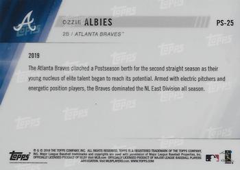 2019 Topps Now Postseason Atlanta Braves #PS-25 Ozzie Albies Back