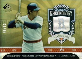 2006 SP Legendary Cuts - Baseball Chronology Platinum #BC-CF Carlton Fisk Front