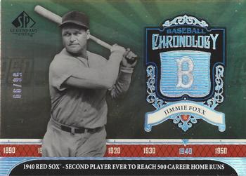 2006 SP Legendary Cuts - Baseball Chronology Platinum #BC-JF2 Jimmie Foxx Front