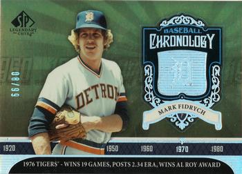 2006 SP Legendary Cuts - Baseball Chronology Platinum #BC-MF Mark Fidrych Front