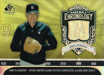 2006 SP Legendary Cuts - Baseball Chronology Platinum #BC-PN Phil Niekro Front