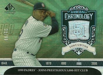 2006 SP Legendary Cuts - Baseball Chronology Platinum #BC-TG Tony Gwynn Front