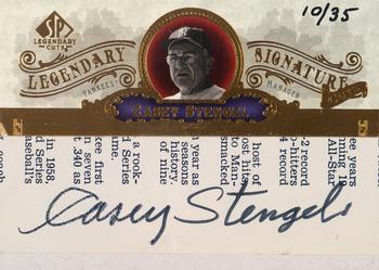 2006 SP Legendary Cuts - Legendary Signature Cuts #LC-CS Casey Stengel Front