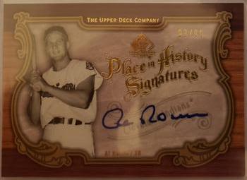 2006 SP Legendary Cuts - Place in History Signatures #PH-AR Al Rosen Front