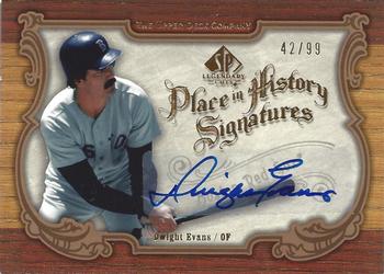 2006 SP Legendary Cuts - Place in History Signatures #PH-EV Dwight Evans Front