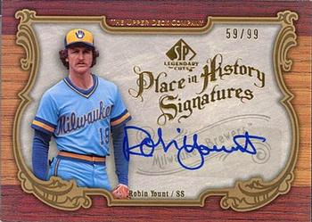 2006 SP Legendary Cuts - Place in History Signatures #PH-RY Robin Yount Front