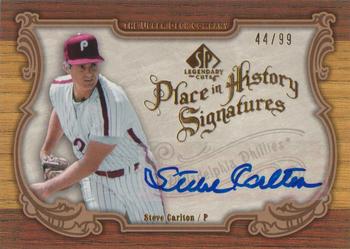 2006 SP Legendary Cuts - Place in History Signatures #PH-SC Steve Carlton Front