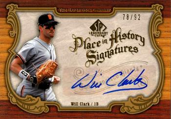 2006 SP Legendary Cuts - Place in History Signatures #PH-WC2 Will Clark Front