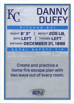 2017 KCP&L Kansas City Royals Cops are Topps #NNO Danny Duffy Back