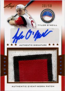 2013 Leaf Power Showcase - Patch Autograph #PA-TON Tyler O'Neill Front