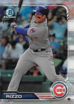 2019 Bowman Chrome - Refractor #56 Anthony Rizzo Front