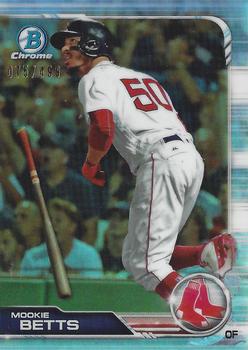 2019 Bowman Chrome - Refractor #75 Mookie Betts Front