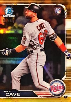 2019 Bowman Chrome - Gold Refractor #5 Jake Cave Front