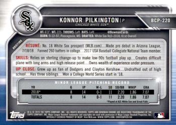 2019 Bowman Chrome - Prospects #BCP-220 Konnor Pilkington Back