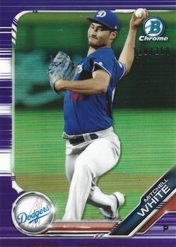 2019 Bowman Chrome - Prospects Purple Refractor #BCP-172 Mitchell White Front