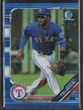 2019 Bowman Chrome - Prospects Blue Refractor #BCP-193 Anderson Tejeda Front